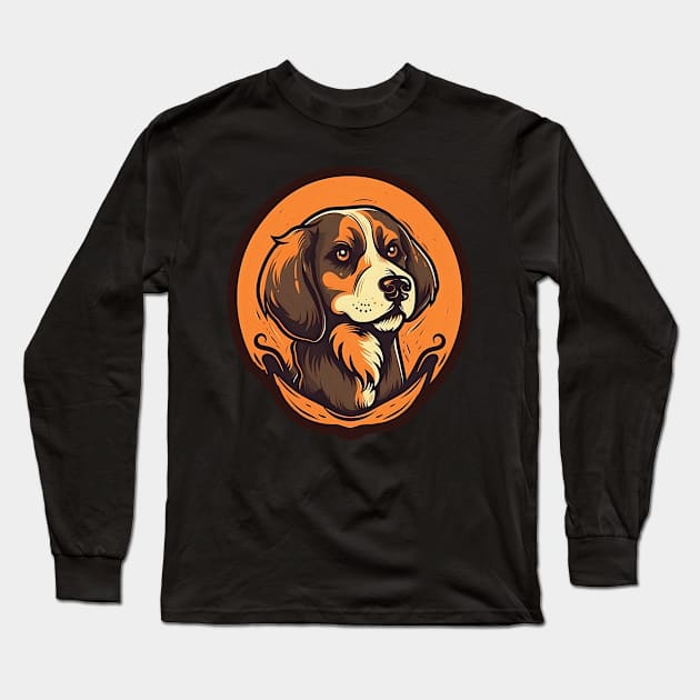 Handsome Spaniel dog Long Sleeve T-Shirt by KOTYA